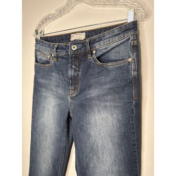 Free People W27 Mid Rise Skinny Jeans Medium Wash Stretch Denim - Picture 5 of 13